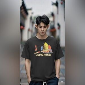 Vintage Single Stitch Hong Kong Souvenir T Shirt